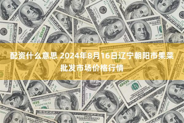 配资什么意思 2024年8月16日辽宁朝阳市果菜批发市场价格行情