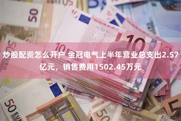 炒股配资怎么开户 金冠电气上半年营业总支出2.57亿元，销售费用1502.45万元