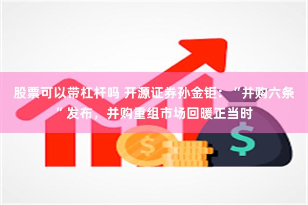 股票可以带杠杆吗 开源证券孙金钜：“并购六条”发布，并购重组市场回暖正当时