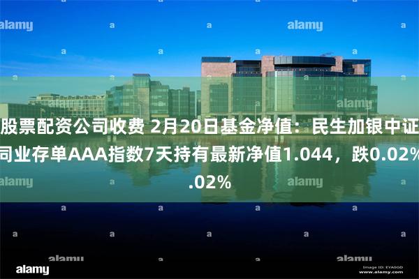 股票配资公司收费 2月20日基金净值：民生加银中证同业存单AAA指数7天持有最新净值1.044，跌0.02%